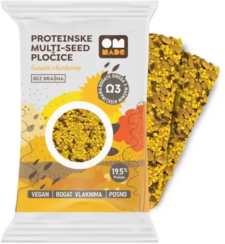 PLOČICE PROTEINSKE BEZ BRAŠNA KURKUMA OM MADE 54G
