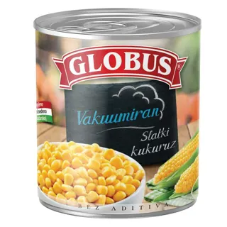 Kukuruz secerac vakum.Globus 340g