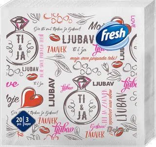 SALVETE DEKOR LJUBAV 3SL 20/1 FRESH