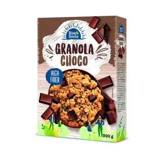 GRANOLA CHOCO 300G RISE&SMILE