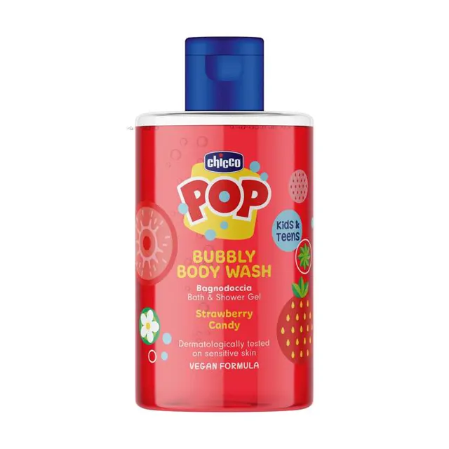 chicco POP kupka za telo jagoda 300ml chicco
