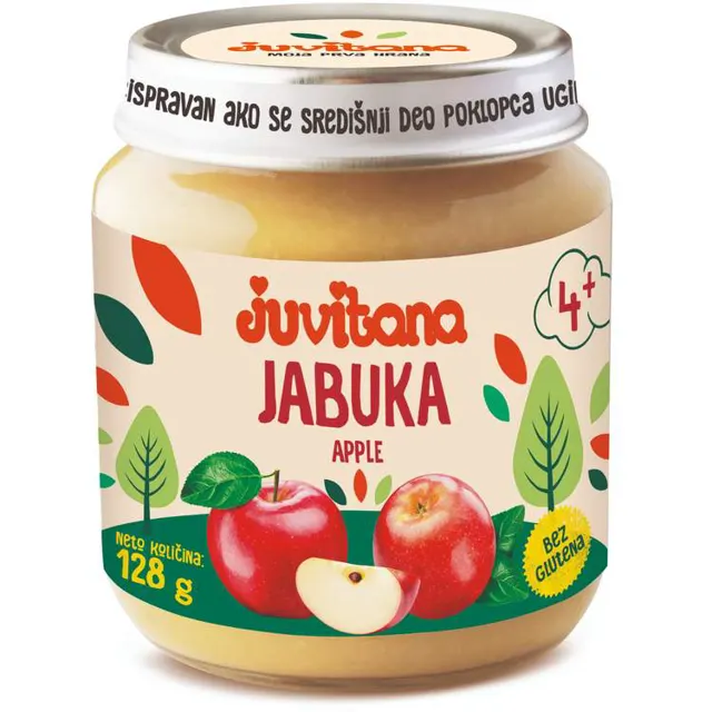 JUVITANA KASICA JABUKA 128GR SWISLION