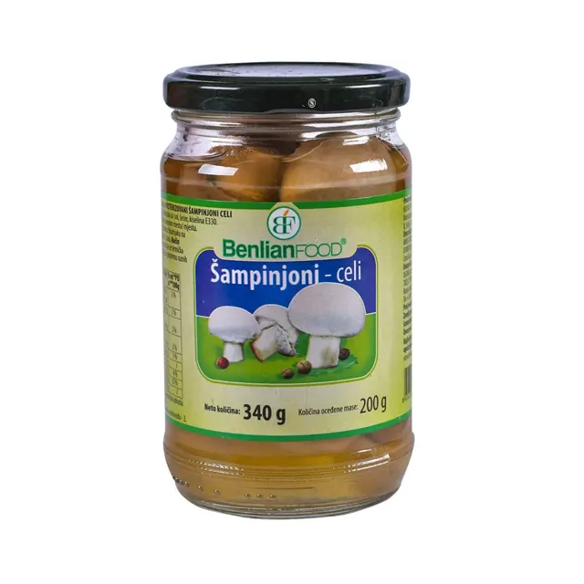 Sampinjoni BF celi 340g BENLIAN FOOOD