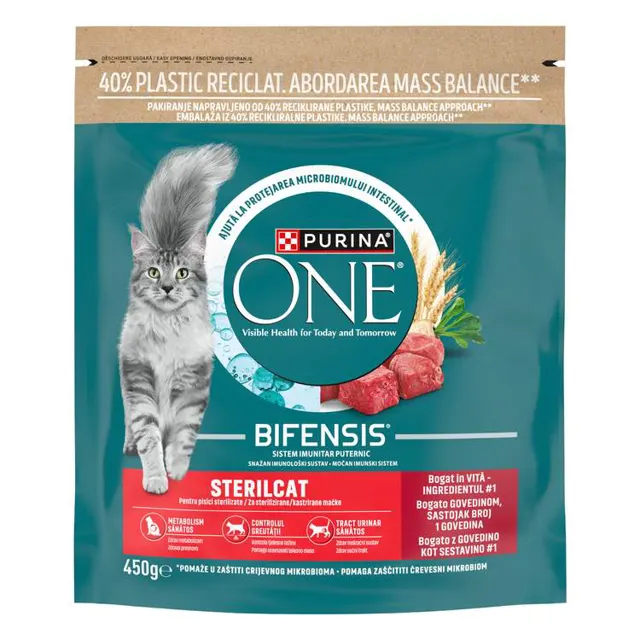 Granule za macke One govedina 450g ONE