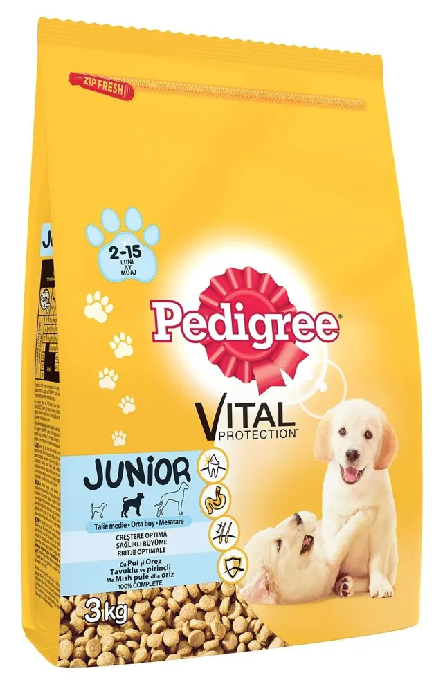Pedigree junior piletina 3kg