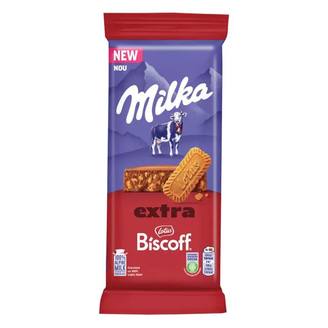 Cokolada mlecna biscoff Milka 190g MILKA
