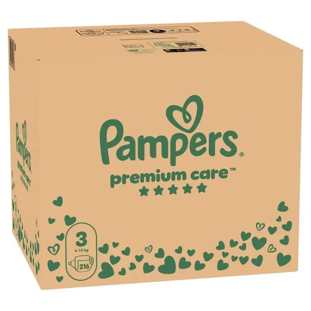 PELENE PAMPERS PREMIUM 3 MSB 216/1 PAMPERS