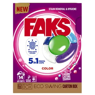 DETERDŽENT FAKS KAPSULE COLOR 14 KOM SAPONIA