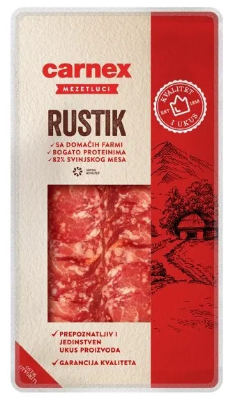 KOBASICA RUSTIK SLICE 100GR CARNEX CARNEX