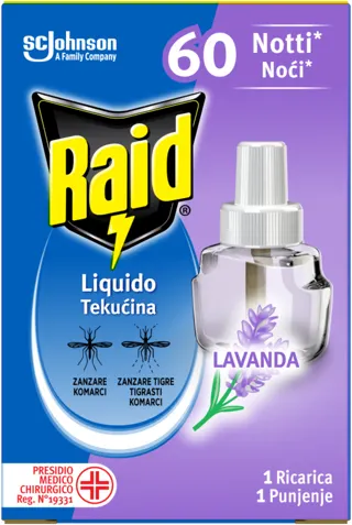 Raid LAVANDA teč. za el.ap.60 noći 36ml