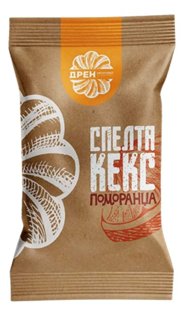 KEKS SPELTA POMORANDŽA BEZ DODATOG SEĆERA 150G DREN DREN