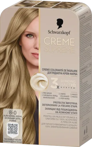 CREME SUPREME boja za kosu 8-0