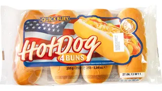 KIFLA HOT DOG 41 250G QUICKBURY 6 01160