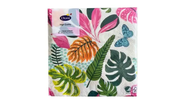 SALVETE 33 X 33 CM SUMMERTIME 3SL 20 KOM DUNI DUNI