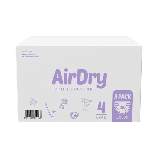 PELENE AIR DRY MAXI 4 MONTHLY 180/1 VIOLETA DELTA DMD