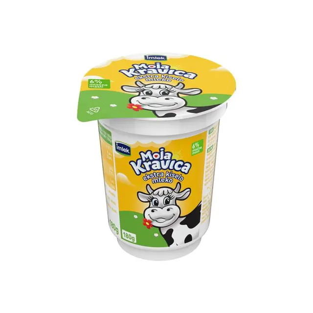 Kis.mleko 6%mm Extra Moja krav.casa 180g Moja kravica
