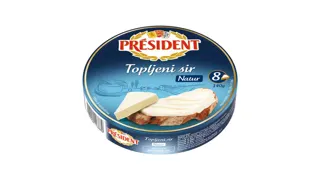 Sir topljeni natur President 140g