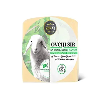 SIR OVCIJI PUNOMASNI POLUTVRDI SA NANOM I BOSILJKOM 320G