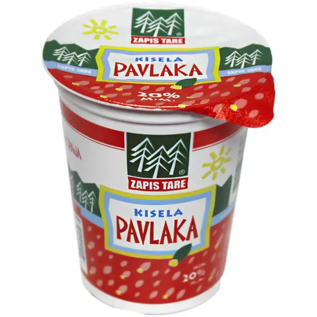 Kisela pavlaka 20% MM Zapis Tare 0,38kg Zapis Tare