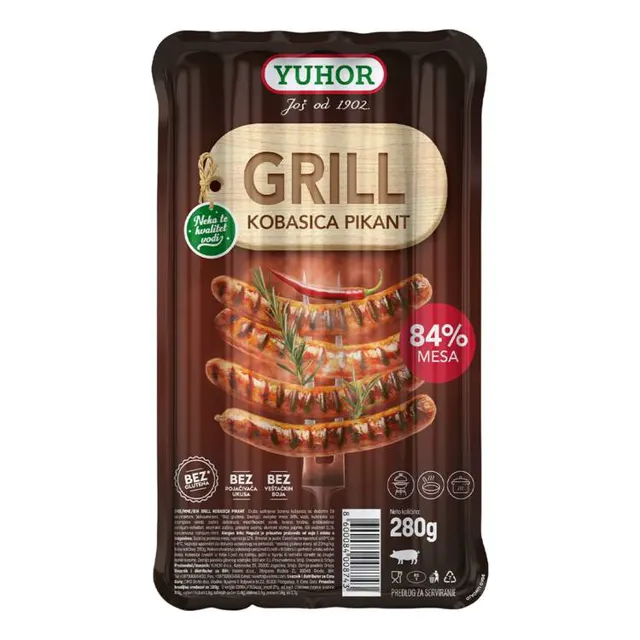 Grill kobasica pikant Yuhor 280g Yuhor