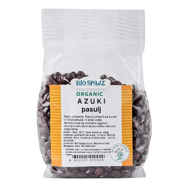 PASULJ AZUKI BIO 200G BIOŠPAJZ