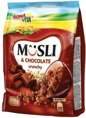 MUSLI CRUNCH ČOKOLADA 375GR BONAVITA BONAVITA