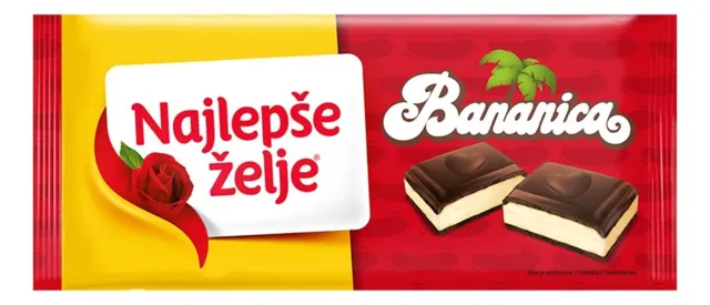 Cokolada Bananica Najlepse zelje 100g Stark