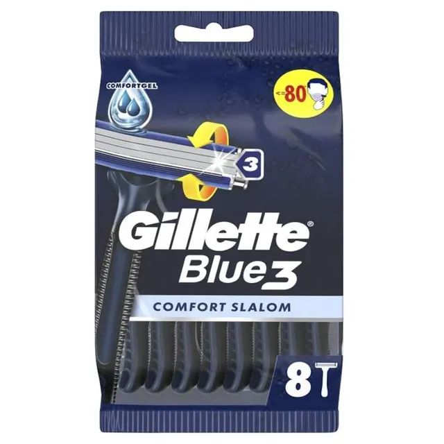 Brijac Blue 3 Comfort Slalom 8kom Gillette