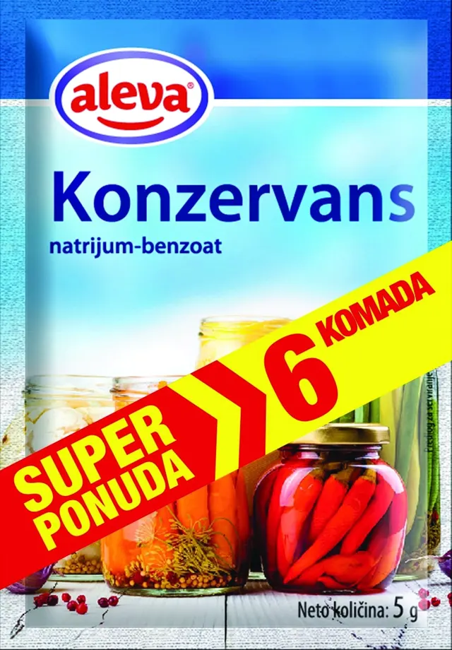 KONZERVANS ALEVA SUPER PONUDA 6 KOMADA 5 g ALEVA