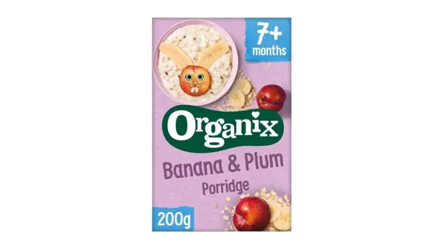 Organix kaša banana/šljiva 7m+ 200g Organix