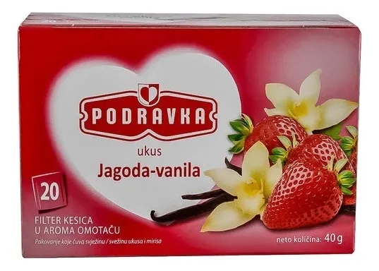 Caj jagoda-vanila FV20vrecica 40g, Podravka Podravka