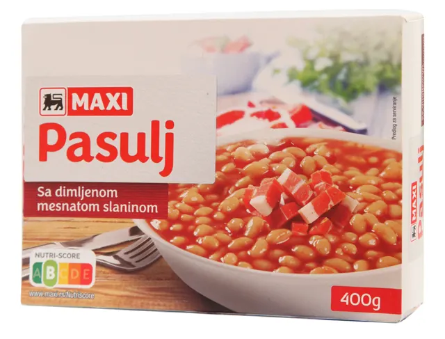 Pasulj sa slaninom Maxi 400g Maxi