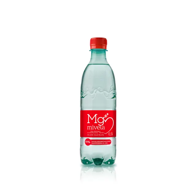 MINERALNA VODA MIVELA MG BLAGO GAZIRANA 0.5L 12/1 PAKET MG MIVELA DOO TRSTENIK