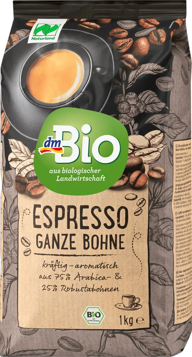 dmBio prž. espresso kafa/celog zrna 1kg dmBio