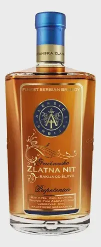 Rakija Gruzanska zlatna nit Lux 42% kutija 0750 POSLEDNJA SANSA