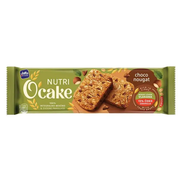 Keks integralni choco nugat O'cake115g O`Cake