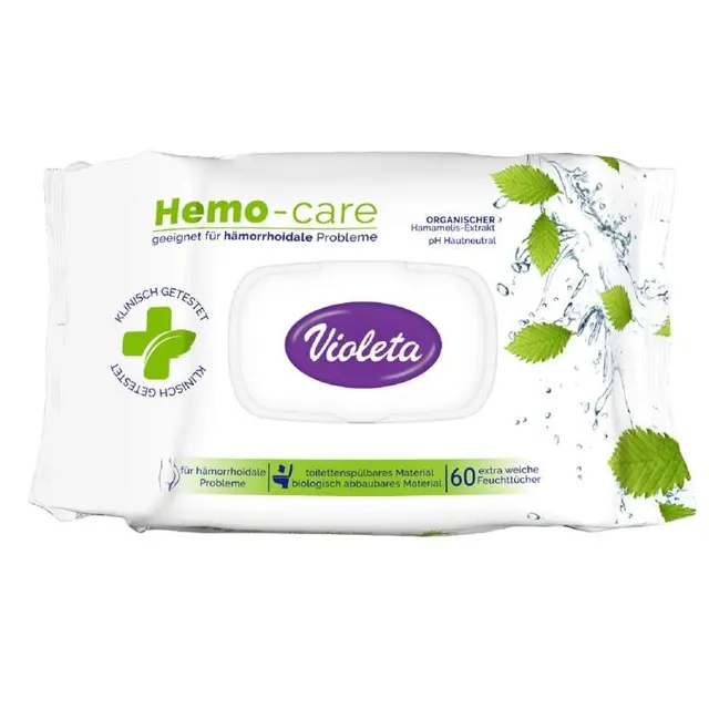Violeta TP Hemo Care vlažni toa.pap.60/1 violeta
