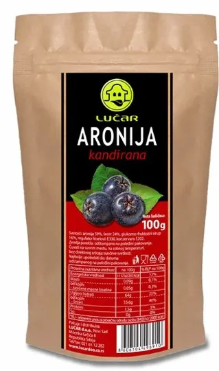 SUVO VOĆE ARONIJA KANDIRANA LUČAR 100G