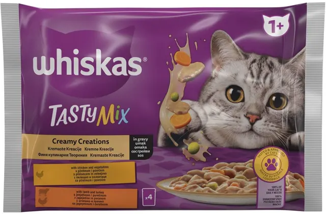 HRANA ZA MACKE TM JAGNJETINA&CURETINA U SOSU 85gr WHISKAS