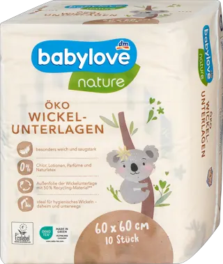 babylove podloga za povij. nature 10kom