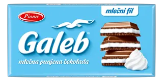 ČOKOLADA MLEČNA PUNJENA 80GR GALEB