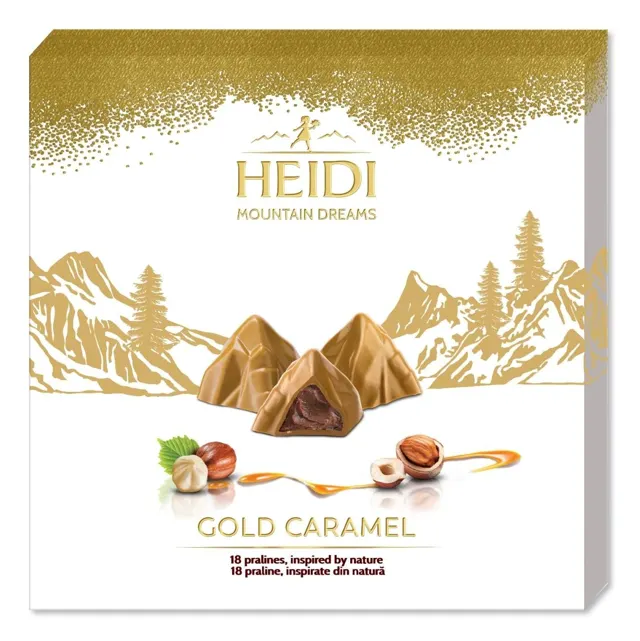 BOMBONJERA MOUNTAIN DREAMS GOLD CARAMEL 150G HEIDI