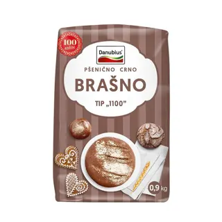 Brasno psenicno crno T-1100 900g #10 Danubius