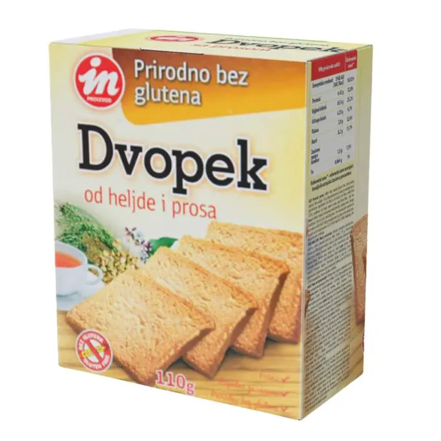 Dvopek heljda proso bez glutena 0110 Aleksandrija 110 g ALEKSANDRIJA