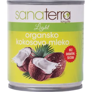 KOKOSOVO MLEKO ORGANSKO 200 ML SANATERRA