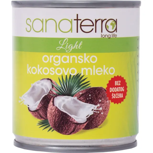 KOKOSOVO MLEKO ORGANSKO 200 ML SANATERRA SANATERRA