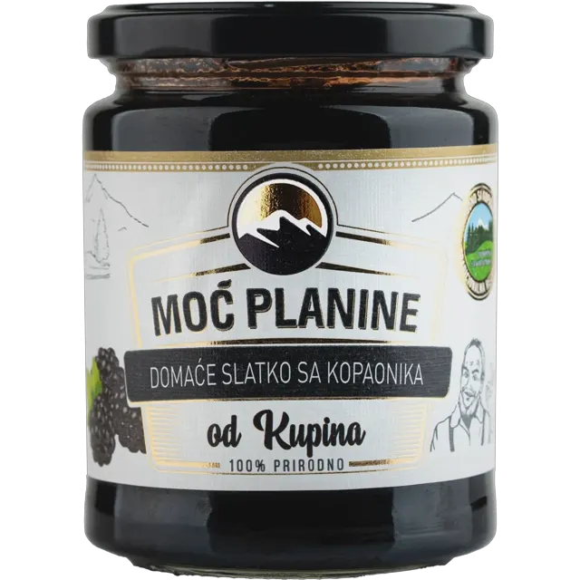 DOMACE SLATKO SUMSKA KUPINA 380gr MOC PLANINE MOĆ PLANINE