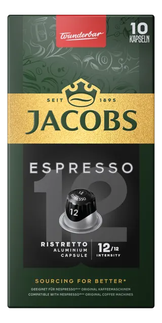 KAFA JACOBS KAPSULE NCC ESPRESSO RISTRETTO 52G 10/1