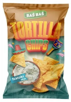 ČIPS TORTILJA TZATZIKI BAŠ BAŠ 125G BAS BAS