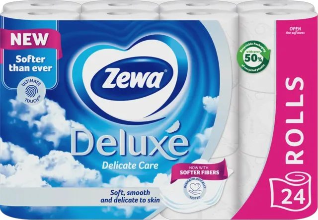 Zewa Deluxe Del Care 3 sl. 24 rolne Zewa